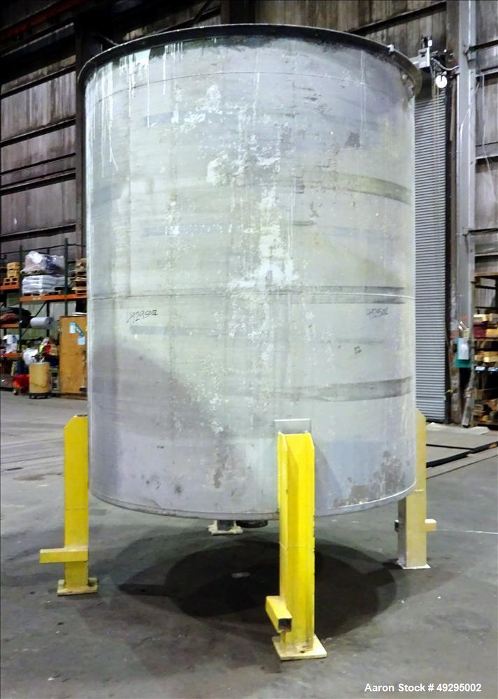 Used Tank, Approximate 2,900 Gallon, 304 Stainless Steel, Vertical