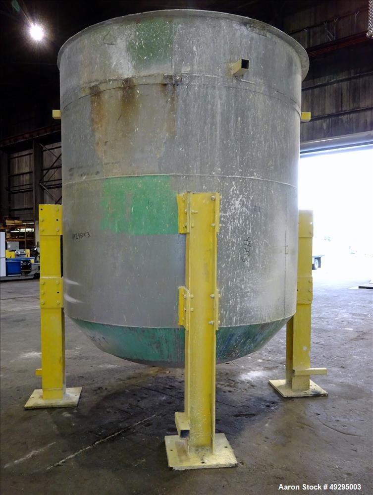 Used- Tank, Approximate 3,000 Gallon, 304 Stainless Steel, Vertical.