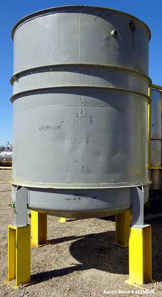 Used Tank, Approximate 2,300 Gallon, Stainless Steel, Vertical.