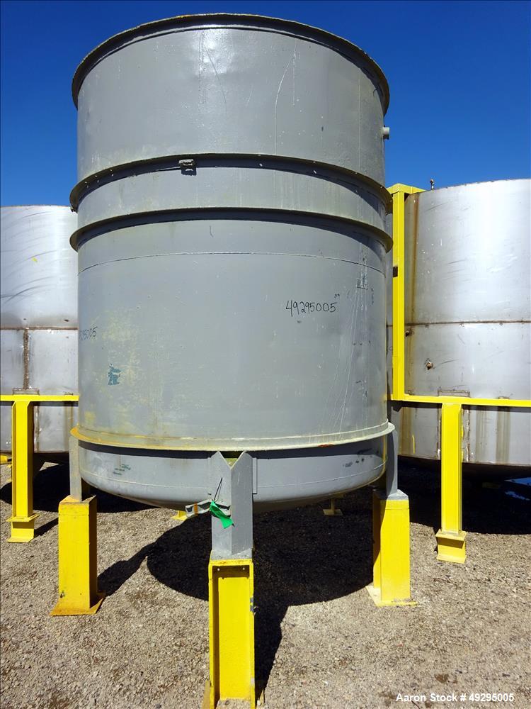 Used Tank, Approximate 2,300 Gallon, Stainless Steel, Vertical.