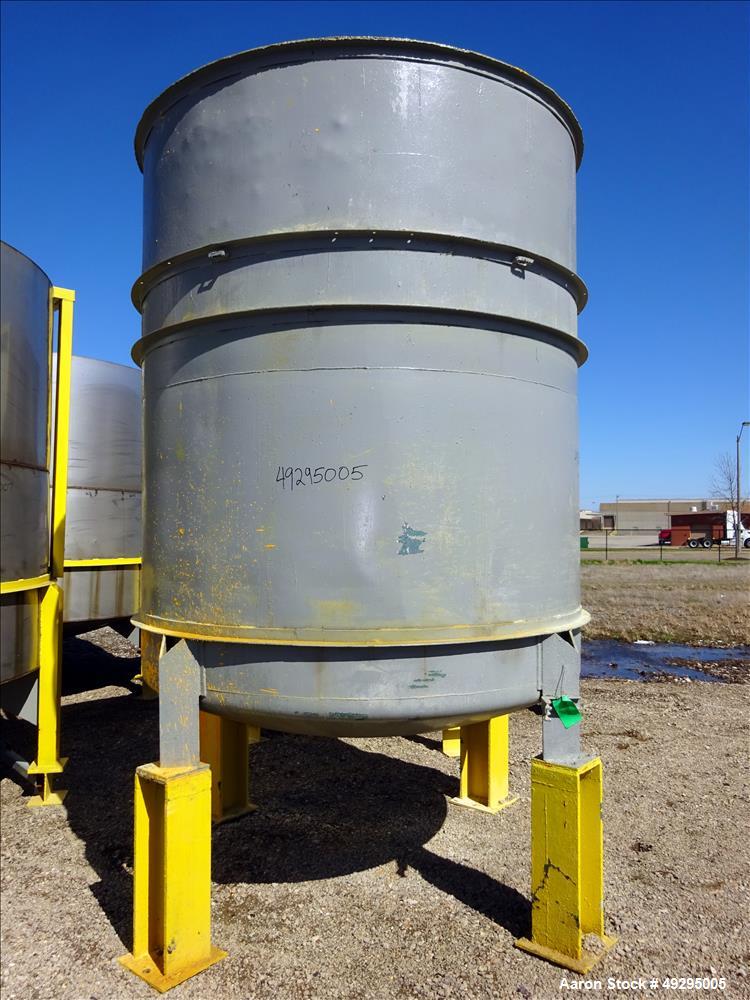 Used Tank, Approximate 2,300 Gallon, Stainless Steel, Vertical.