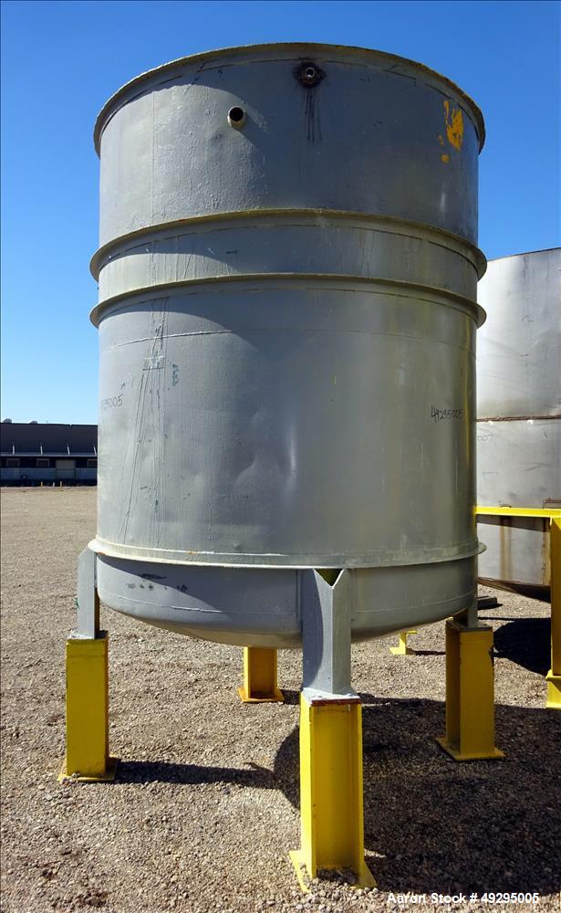 Used Tank, Approximate 2,300 Gallon, Stainless Steel, Vertical.