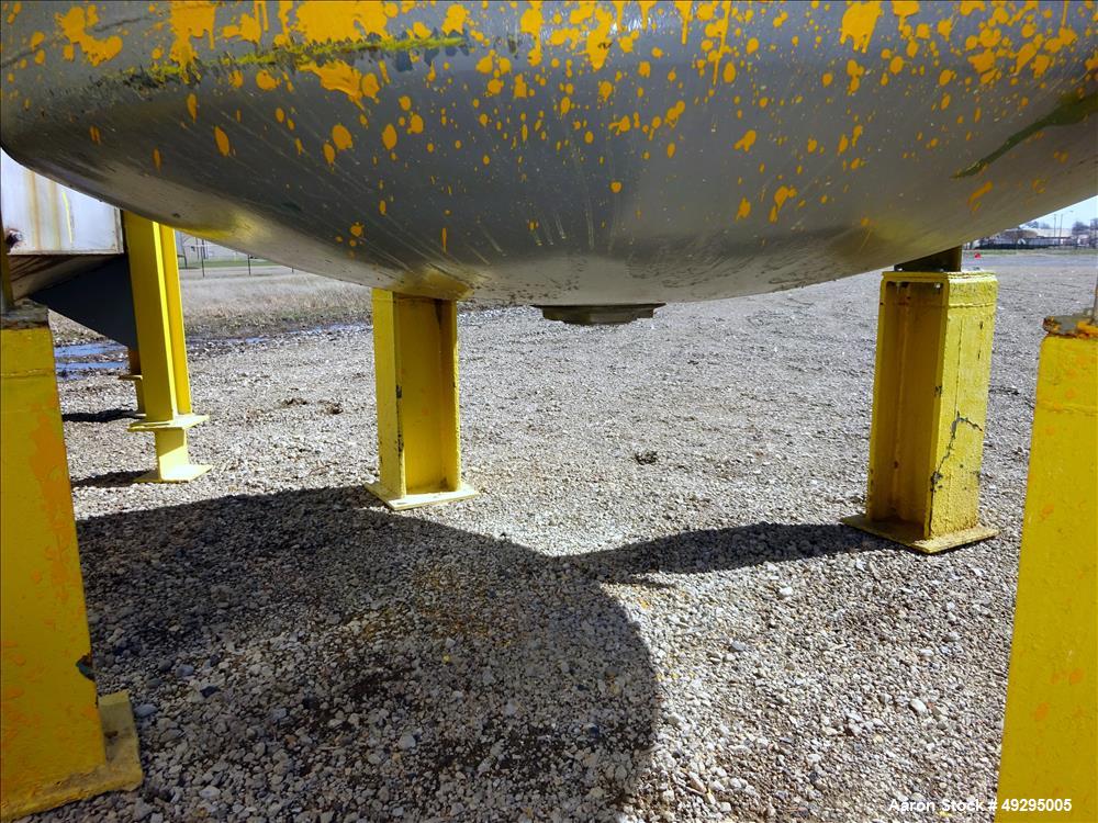 Used Tank, Approximate 2,300 Gallon, Stainless Steel, Vertical.