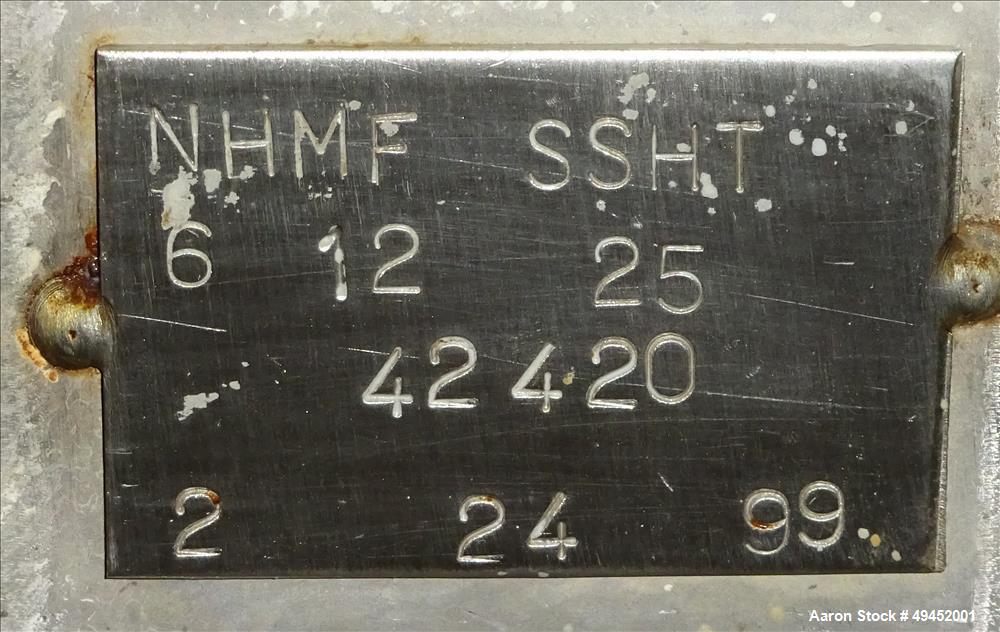 Used Tank, Approximate 2,500 Gallon, 304 Stainless Steel, Vertical.