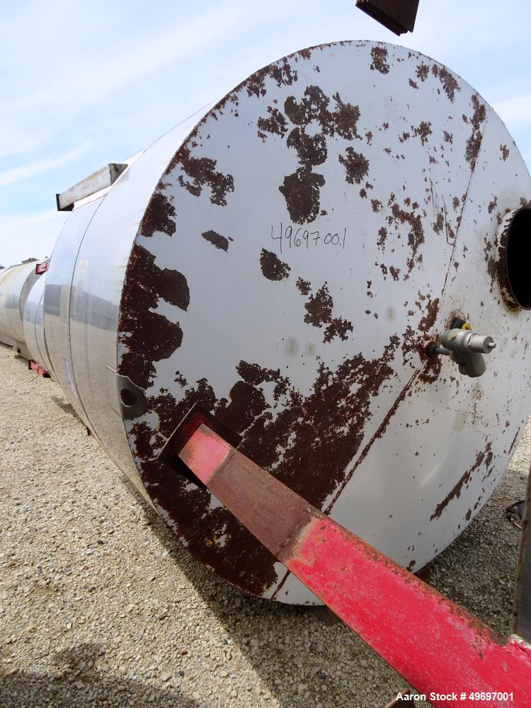 Used Tank, Approximate 2400 Gallon, Stainless Steel, Vertical