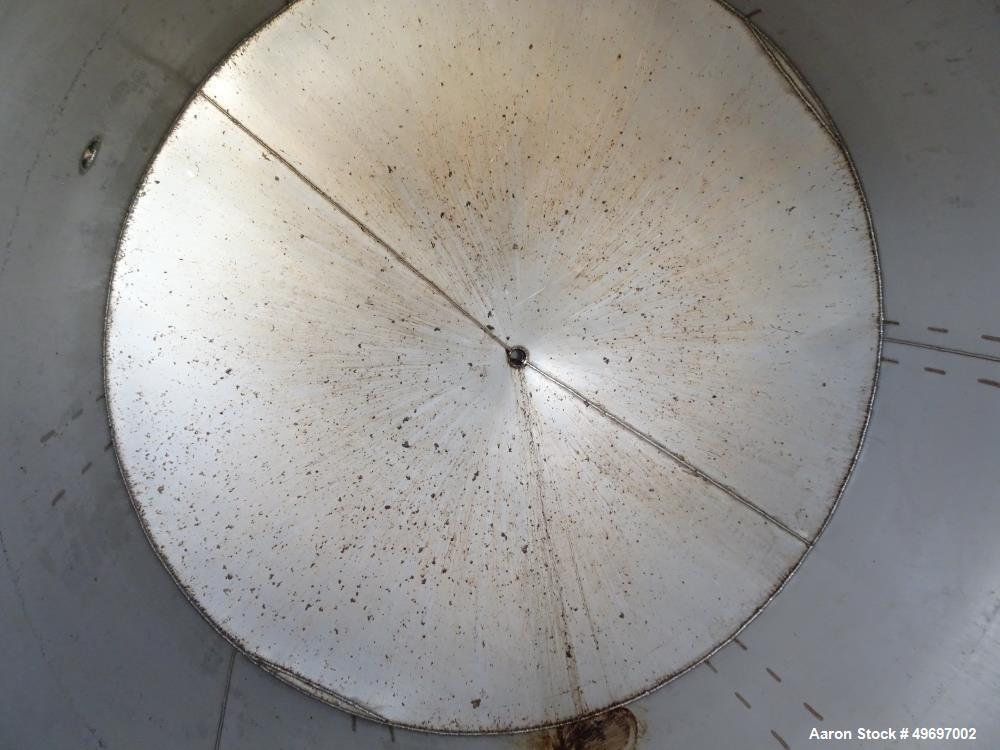 Used Tank, Approximate 2250 Gallon, Stainless Steel, Vertical.