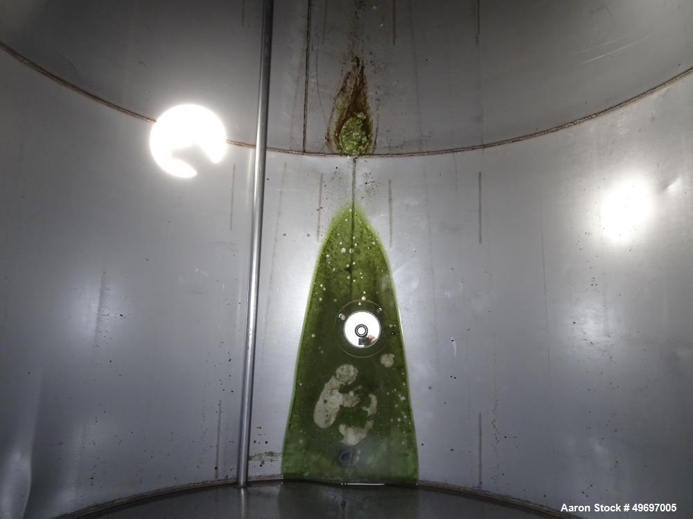 Used Tank, Approximate 2400 Gallon, Stainless Steel, Horizontal.