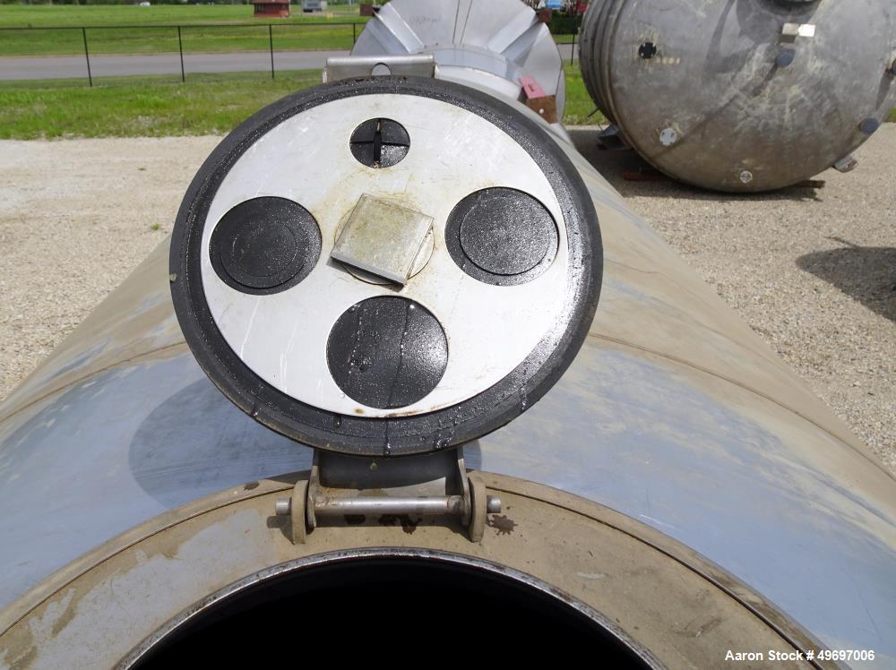 Used Tank, Approximate 2400 Gallon, Stainless Steel, Horizontal
