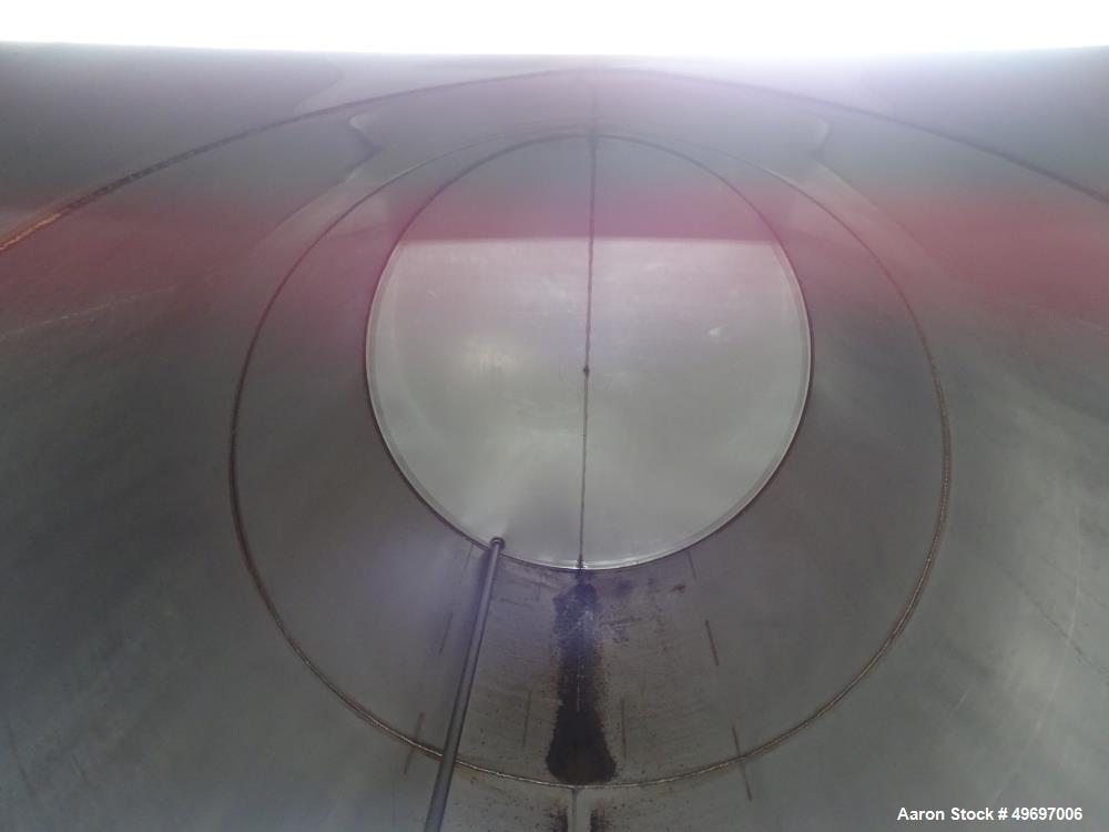 Used Tank, Approximate 2400 Gallon, Stainless Steel, Horizontal