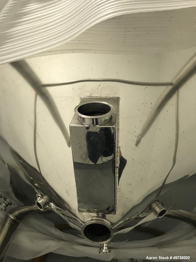 Used Kunbo Stainless Steel Cone Bottomed Storage Tank