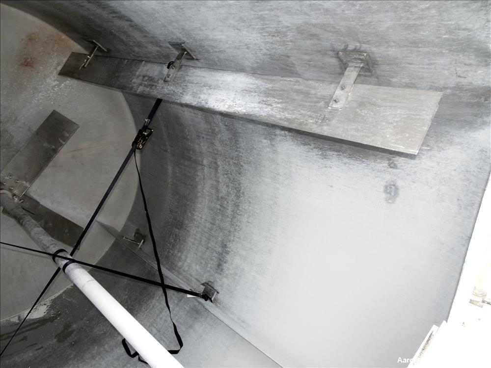 Used Bright Sheet Metal Tank, Approximately 3,000 Gallon, 304 Stainless Steel,