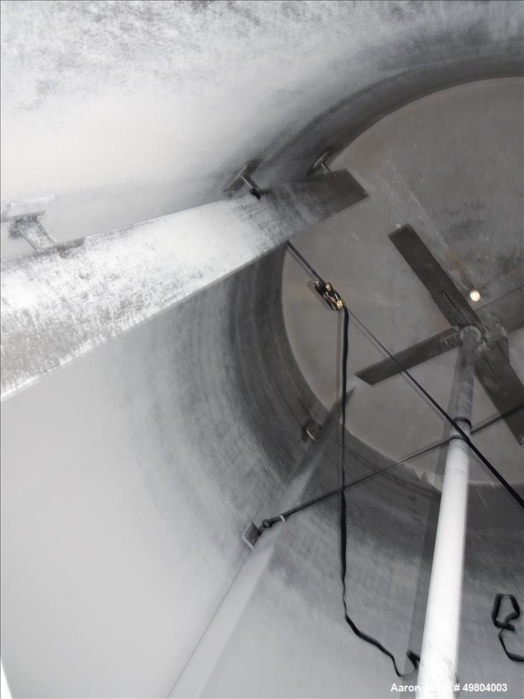 Used Bright Sheet Metal Tank, Approximately 3,000 Gallon, 304 Stainless Steel,