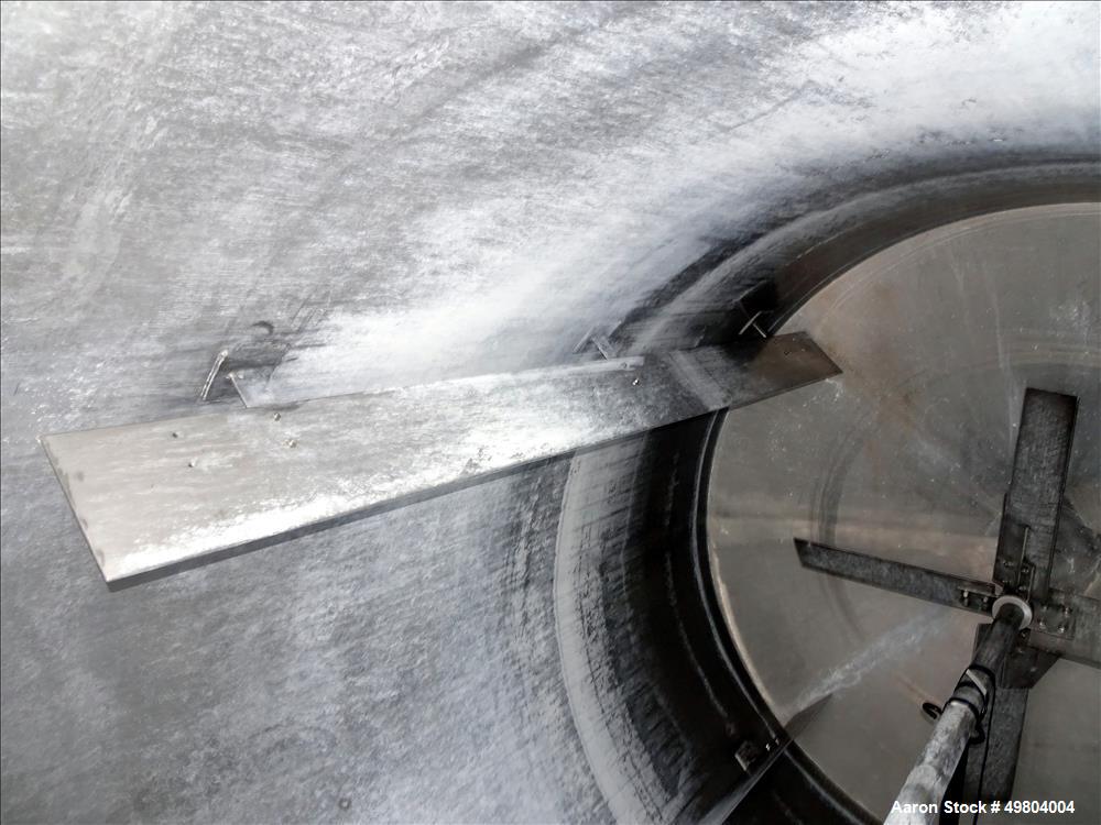 Used Bright Sheet Metal Tank, Approximately 3,000 Gallon, 304 Stainless Steel