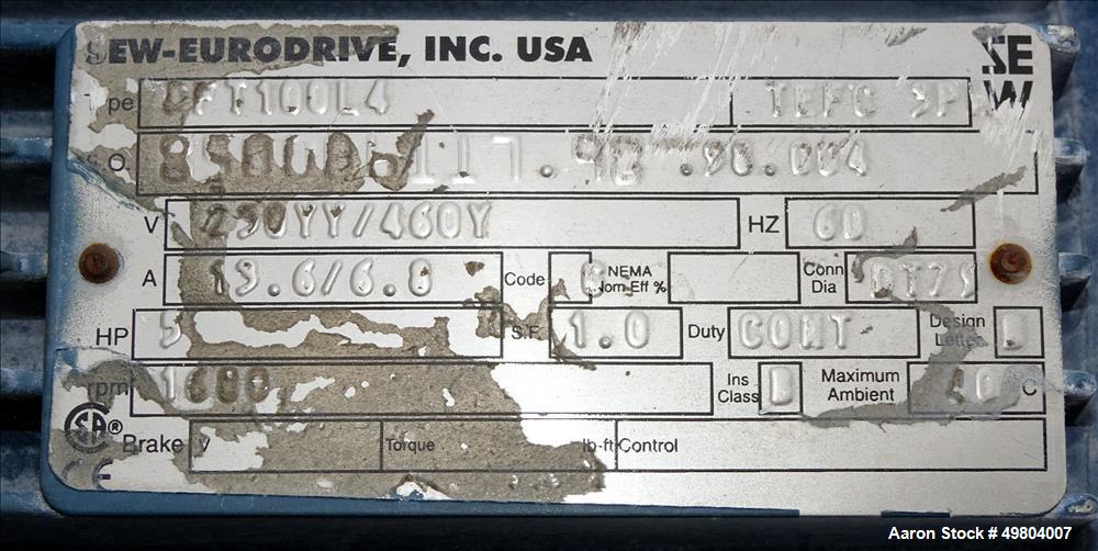 Used Bright Sheet Metal Tank, Approximately 1,000 Gallon, 304 Stainless Steel