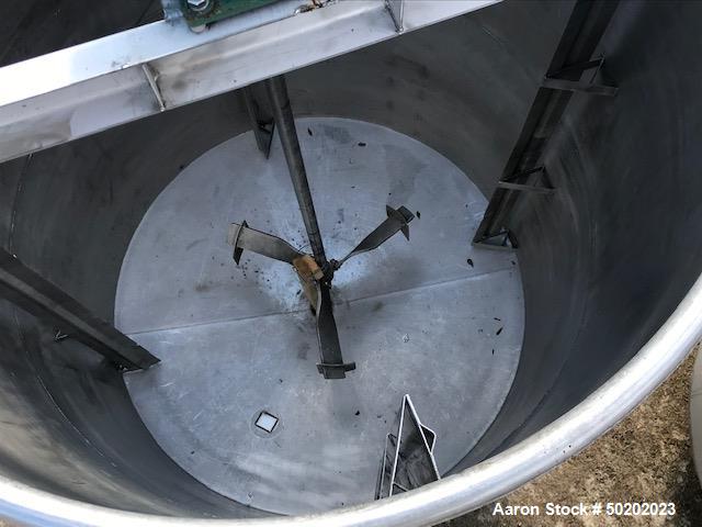 Used 2,500 Gallon 316 Stainless Steel Mix Tank