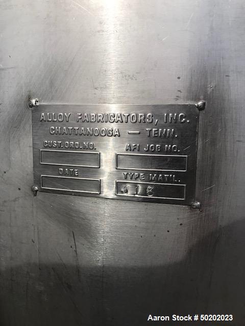 Used 2,500 Gallon 316 Stainless Steel Mix Tank