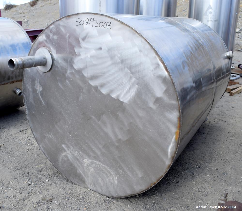 Used- San-I-Tanks Tank, Approximately 1,000 Gallon, Stainless Steel. 