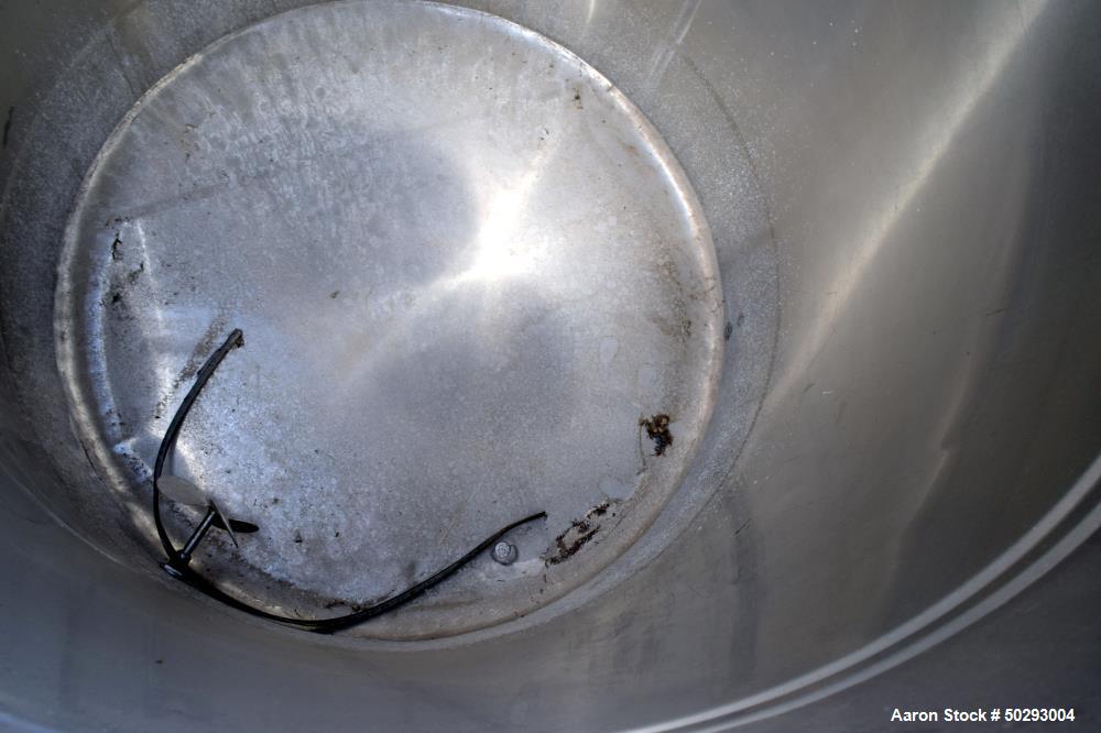Used San-I-Tanks Tank, Approximately 1,000 Gallon, Stainless Steel. 