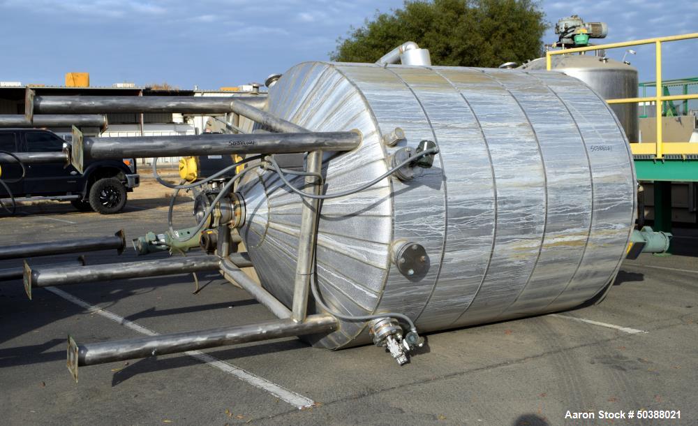 Used Andy J. Egan Jacketed Tank, Approximate 1500 Gallon