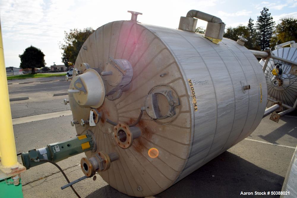 Used Andy J. Egan Jacketed Tank, Approximate 1500 Gallon