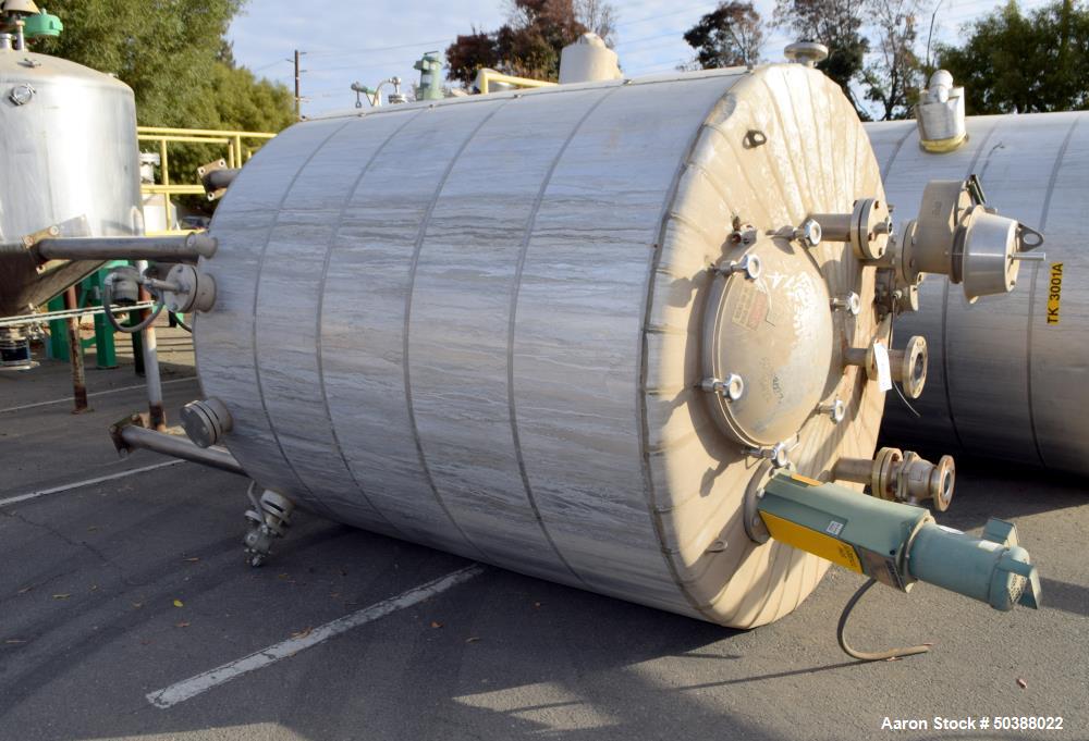 Used Andy J. Egan Jacketed Tank, Approximate 1500 Gallon