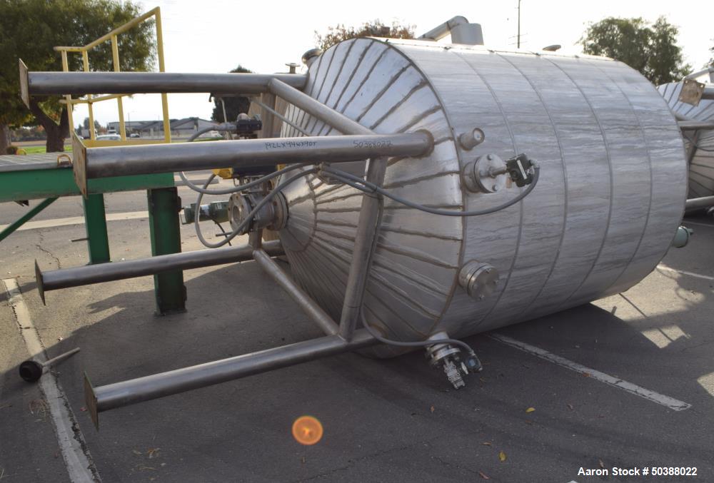 Used Andy J. Egan Jacketed Tank, Approximate 1500 Gallon
