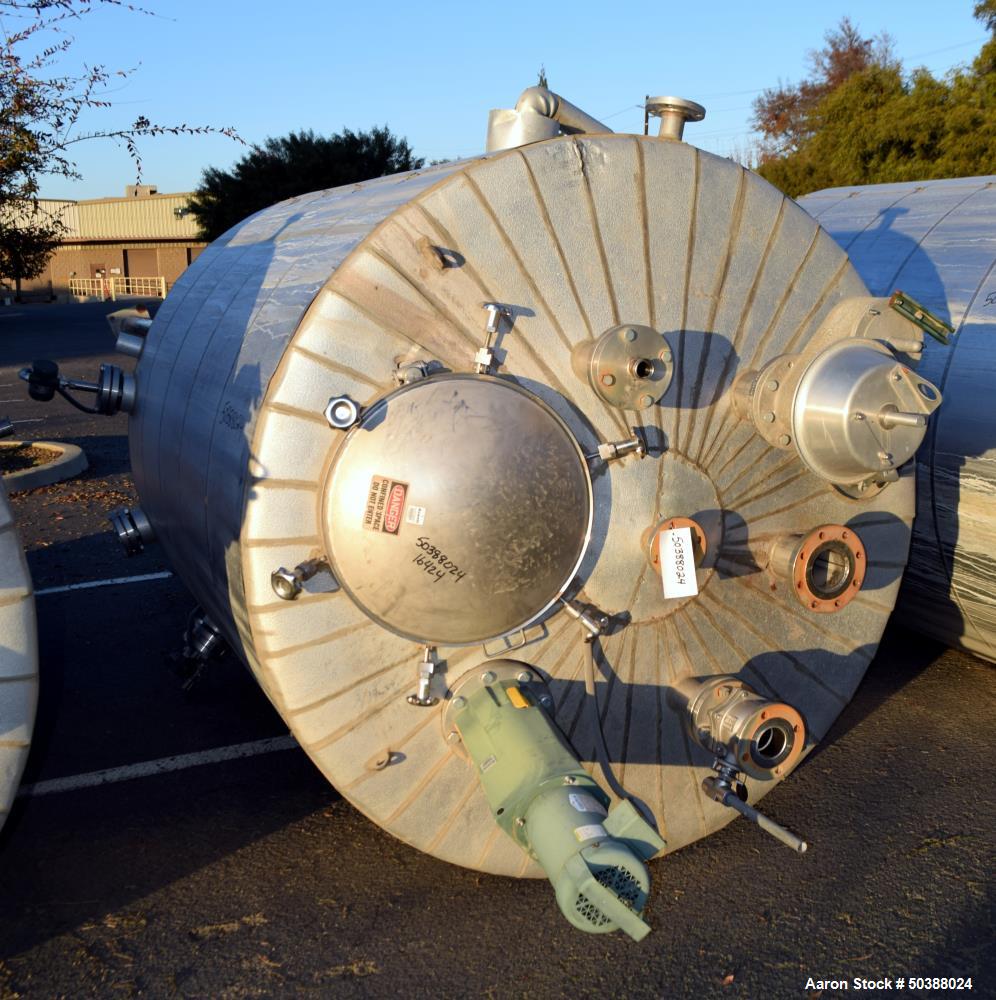 Used Andy J. Egan Jacketed Tank, Approximate 1500 Gallon