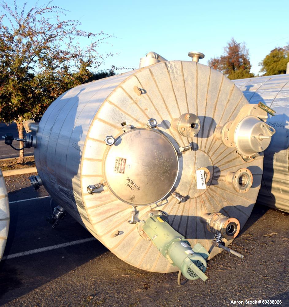 Used Andy J. Egan Jacketed Tank, Approximate 1500 Gallon