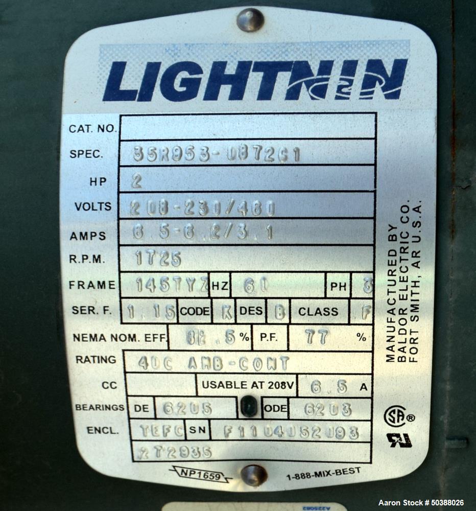 Used Andy J. Egan Jacketed Tank, Approximate 1500 Gallon