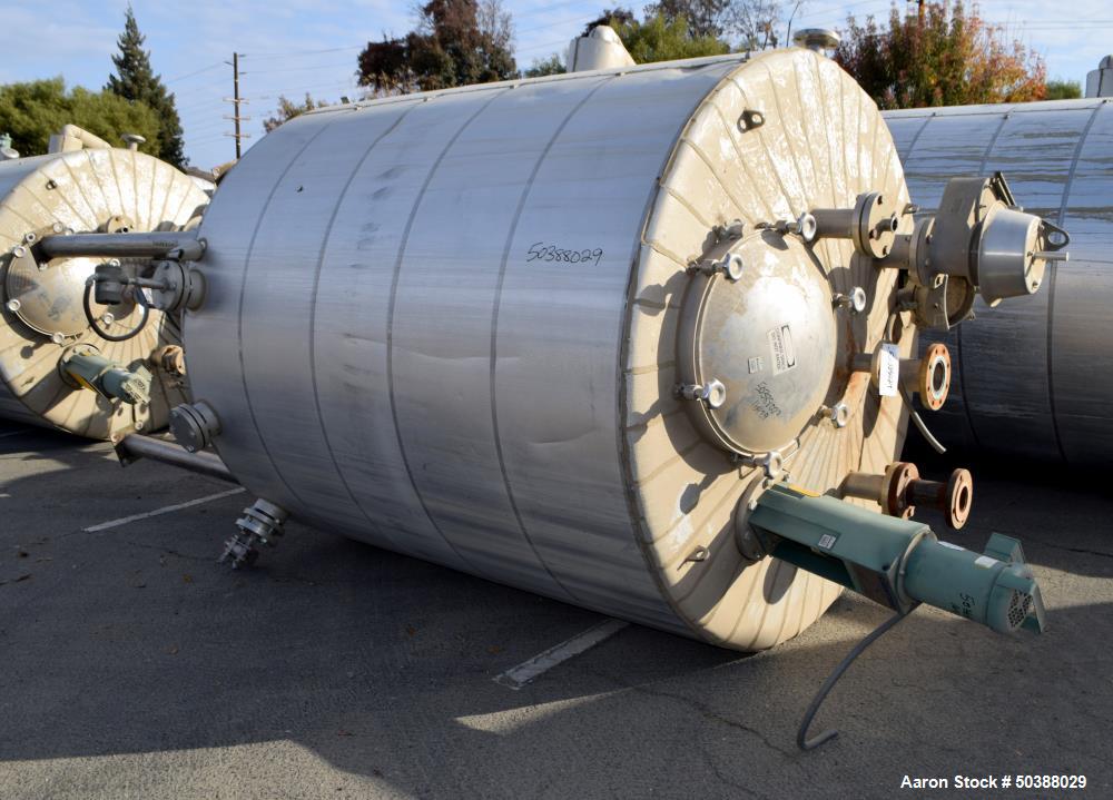 Used- Andy J. Egan Jacketed Tank, Approximate 1500 Gallon