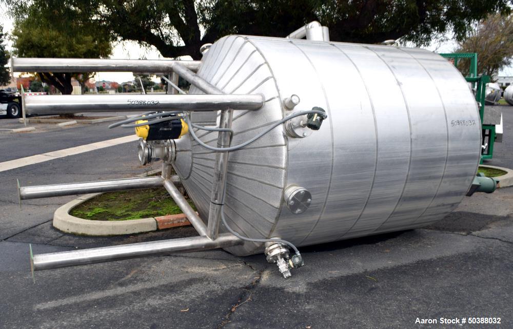 Used Andy J. Egan Jacketed Tank, Approximate 1500 Gallon