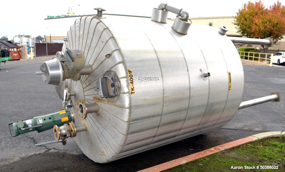 Used Andy J. Egan Jacketed Tank, Approximate 1500 Gallon