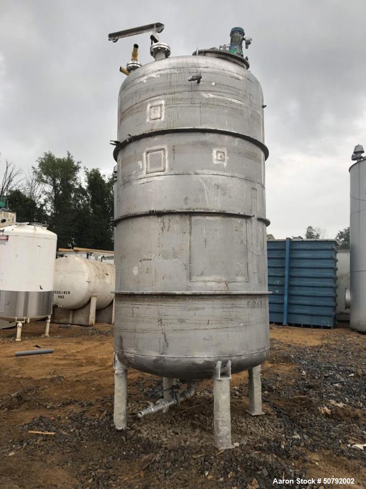 Used- 2350 Gallon Stainless Steel Mixing Tank