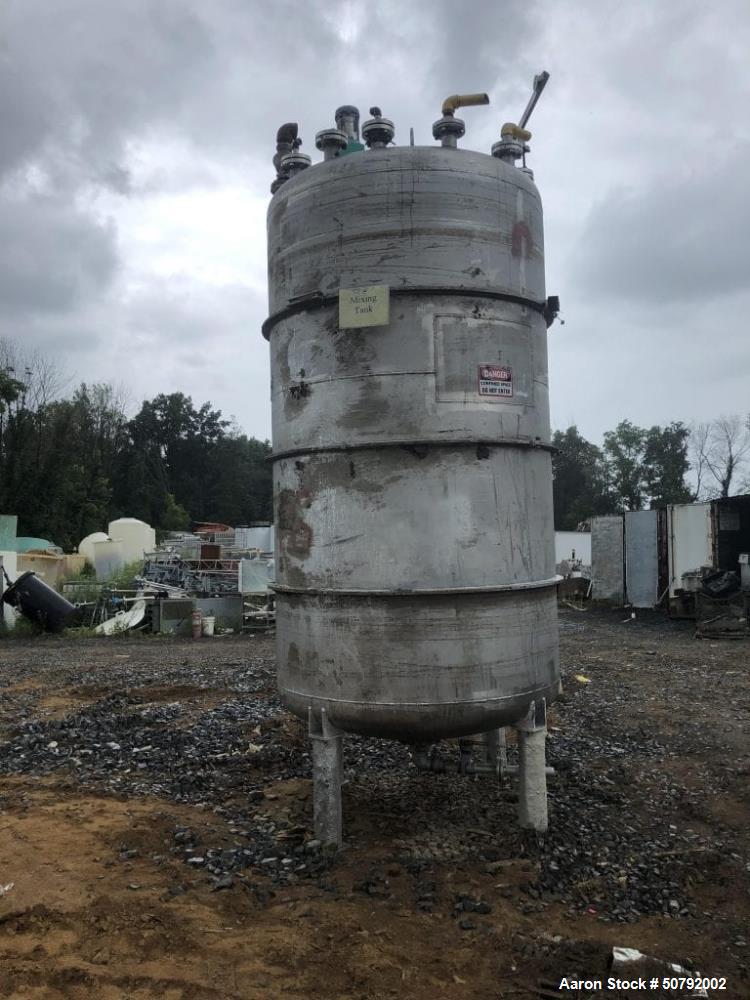 Used- 2350 Gallon Stainless Steel Mixing Tank