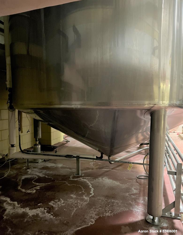 Used Falco Stainless Steel Equipment Jacketed Pressure Tank, Approximate 4000 Ga