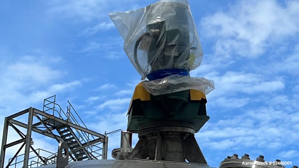 Used Falco Stainless Steel Equipment Jacketed Pressure Tank, Approximate 4000 Ga