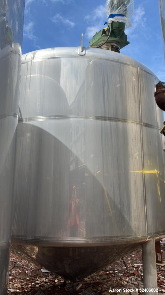 Used Falco Stainless Steel Equipment Jacketed Pressure Tank, Approximate 4000 Ga