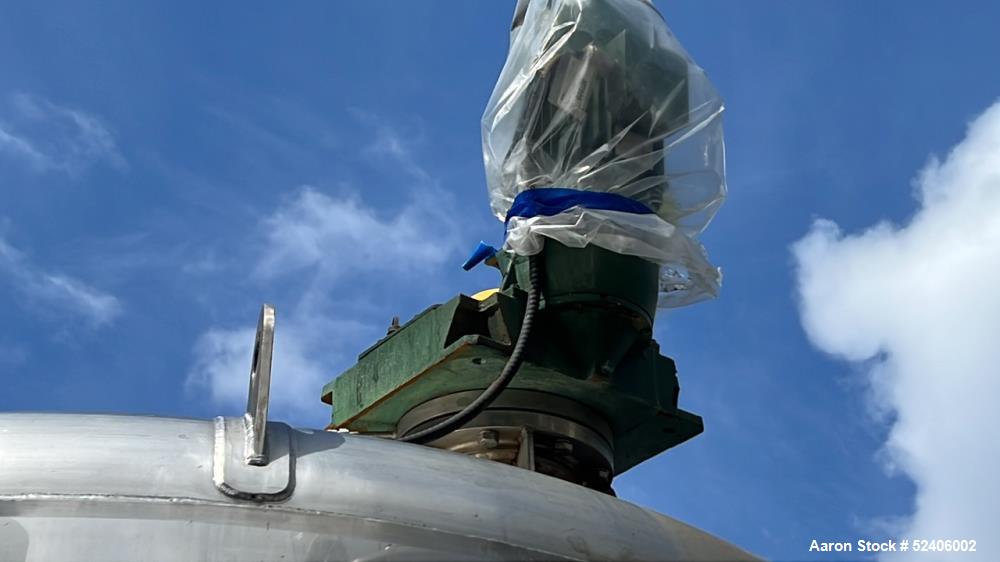 Used Falco Stainless Steel Equipment Jacketed Pressure Tank, Approximate 4000 Ga