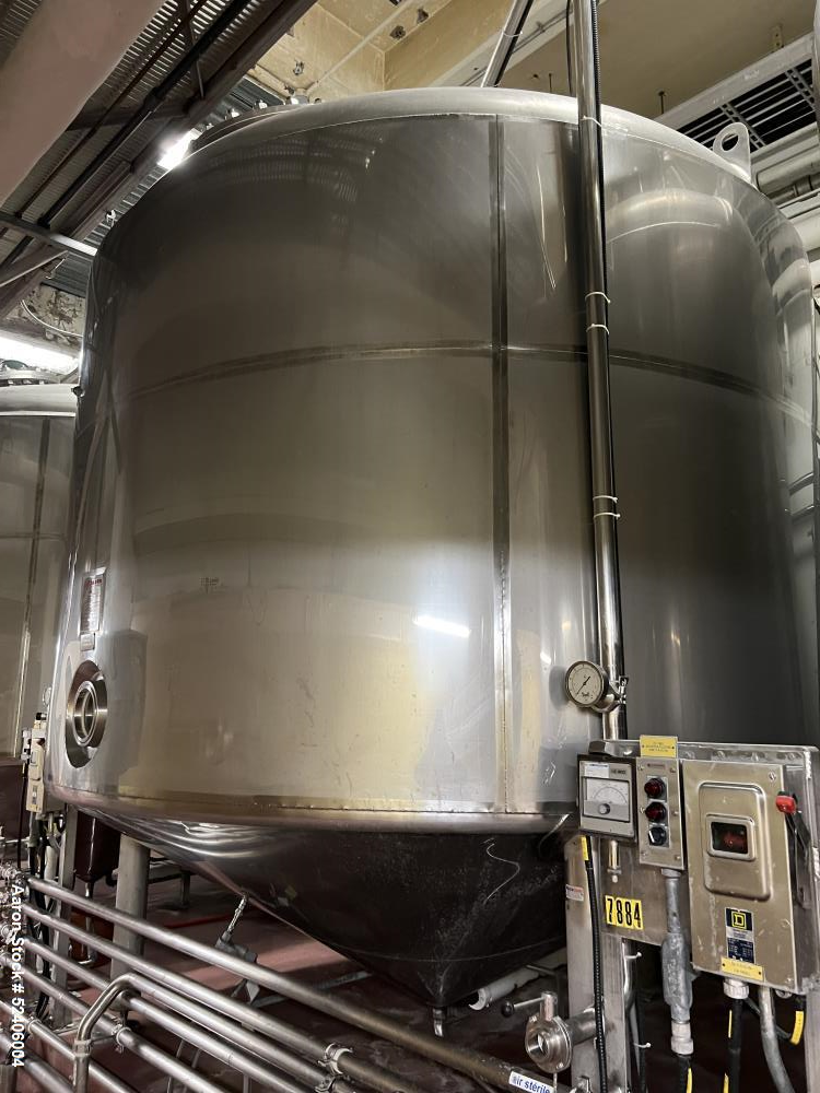 Used Falco Stainless Steel Equipment Jacketed Pressure Tank, Approximate 4000 Ga