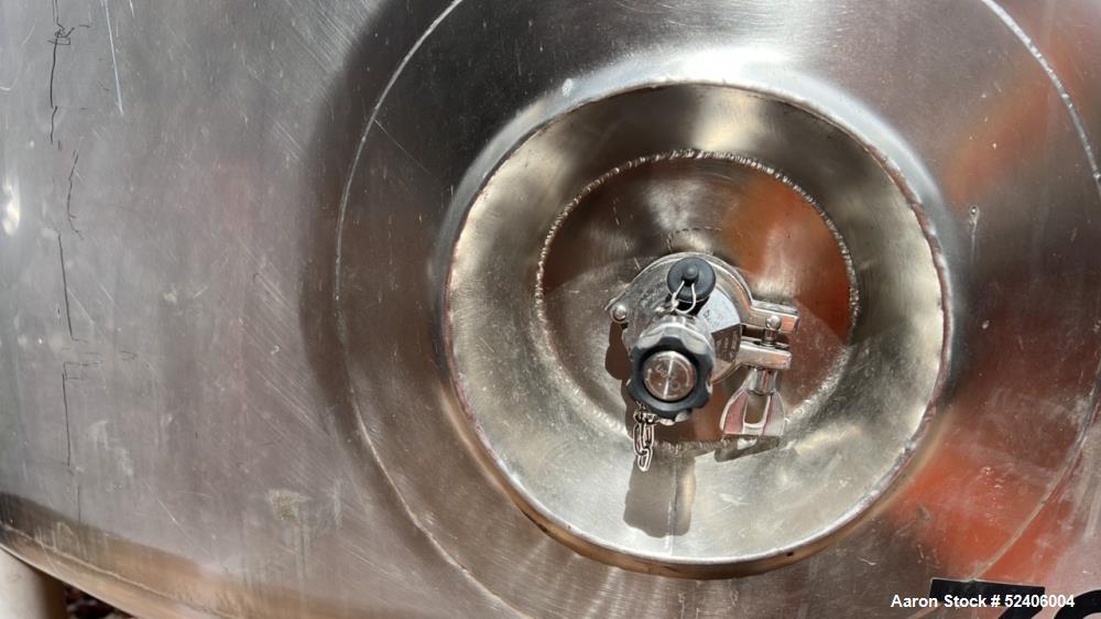 Used Falco Stainless Steel Equipment Jacketed Pressure Tank, Approximate 4000 Ga