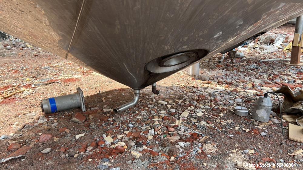 Used Falco Stainless Steel Equipment Jacketed Pressure Tank, Approximate 4000 Ga