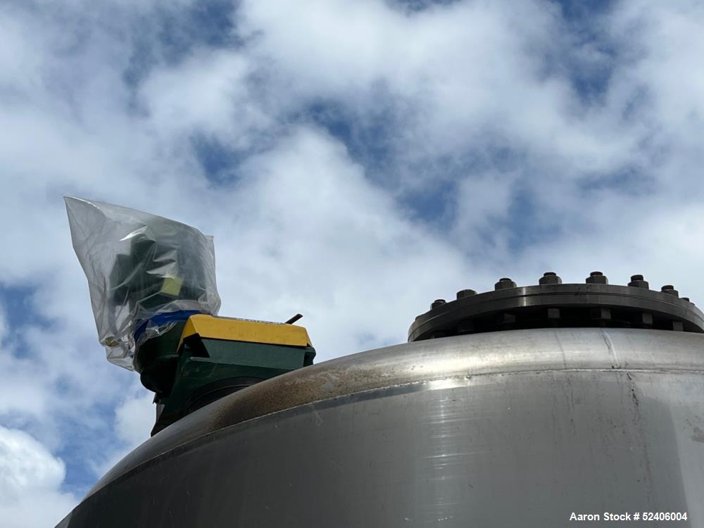 Used Falco Stainless Steel Equipment Jacketed Pressure Tank, Approximate 4000 Ga