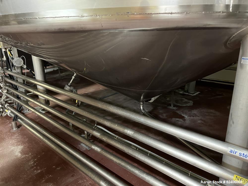 Used Falco Stainless Steel Equipment Jacketed Pressure Tank, Approximate 4000 Ga