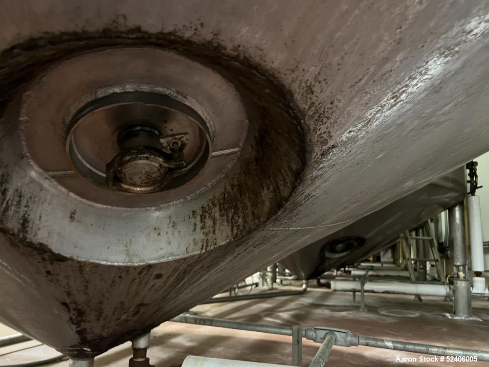 Used Falco Stainless Steel Equipment Jacketed Pressure Tank, Approximate 4000 Ga