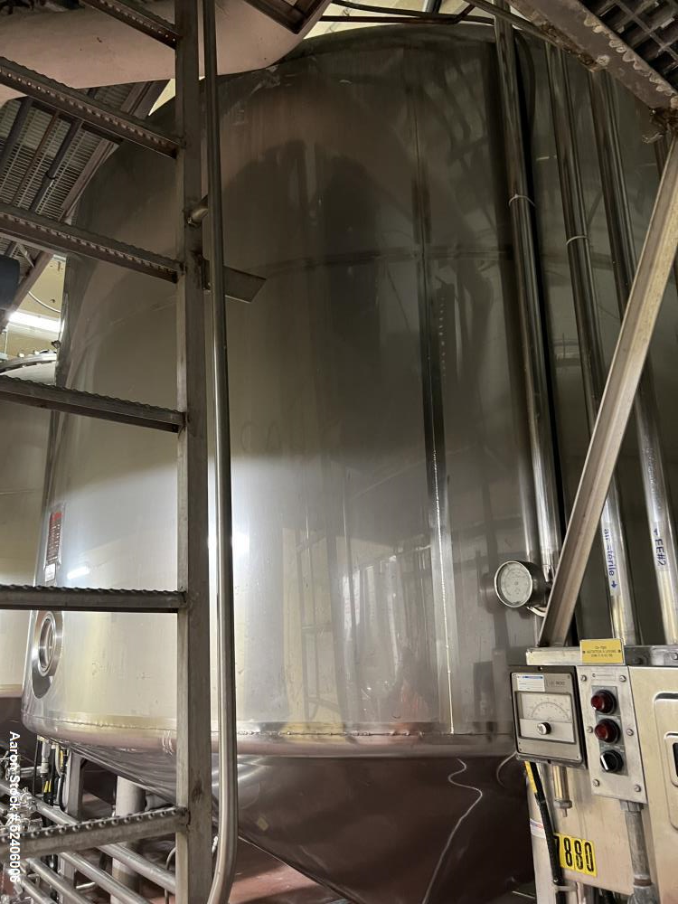 Used Falco Stainless Steel Equipment Jacketed Pressure Tank, Approximate 4000 Ga