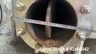 Used- Tank, Approximate 1800 Gallon, Stainless Steel, Vertical. Approximate 84" diameter x 72" straight side, coned top & bo...