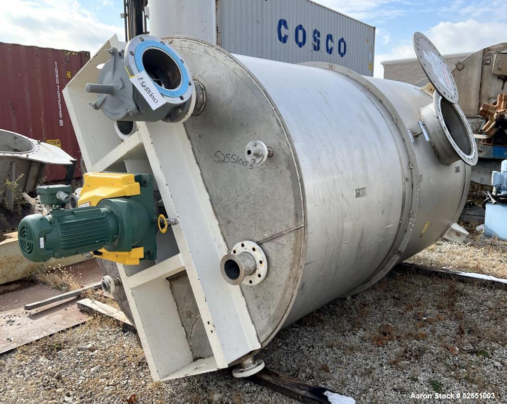 Stainless Steel 1,700 Gallon Mix Tank