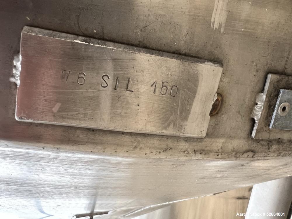 Used Bekadex-Spomasz 1,500-Gallon Stainless Steel Tank – Dimple Jacket, Vertical