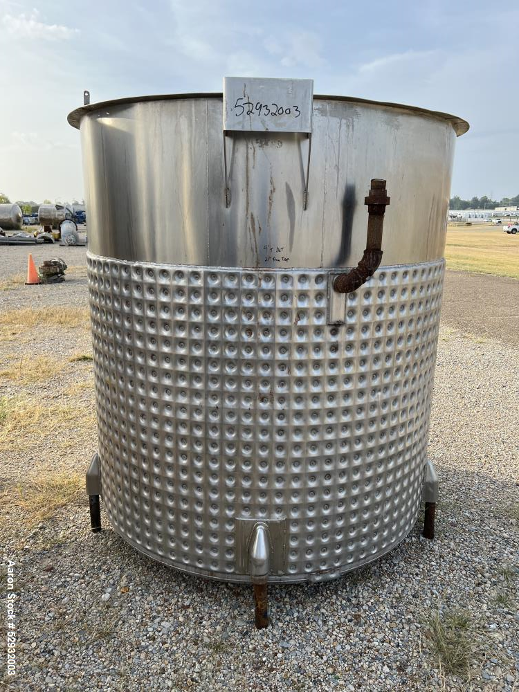 Will Flow 1000 Gallon Agitated Jacketed Tank