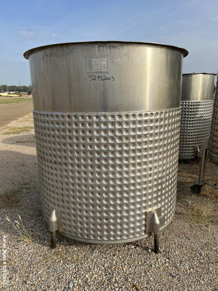 Will Flow 1000 Gallon Agitated Jacketed Tank